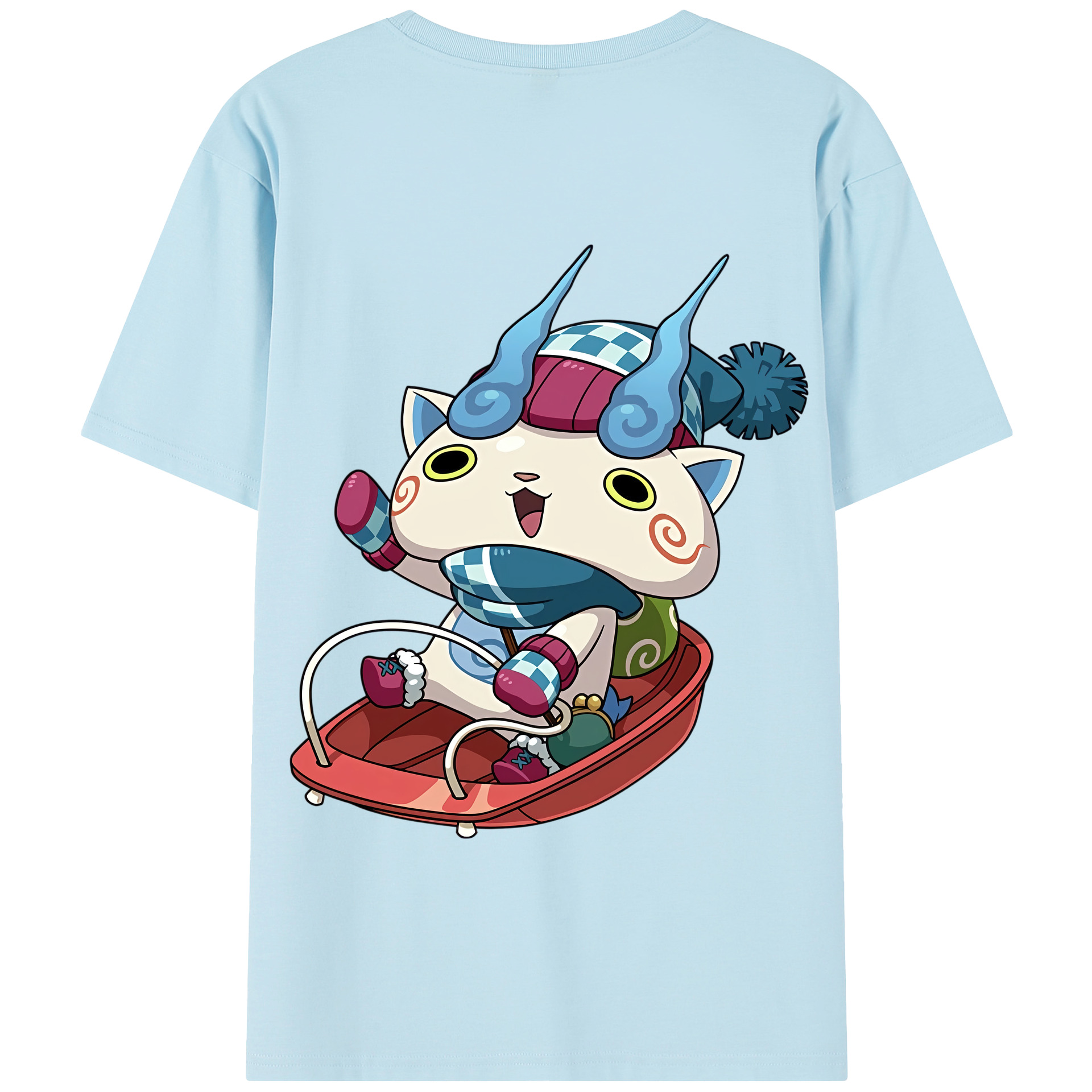 （画像用） 妖怪ウォッチ Yo-kai Watch 綿100％半袖Tシャツ（背面プリント）